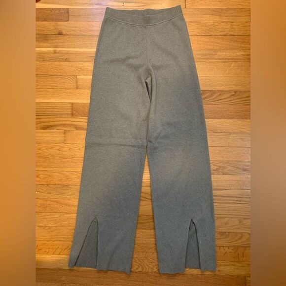 Philanthropy small ribbed stretch pants lounge green long tall - Picture 2 of 6